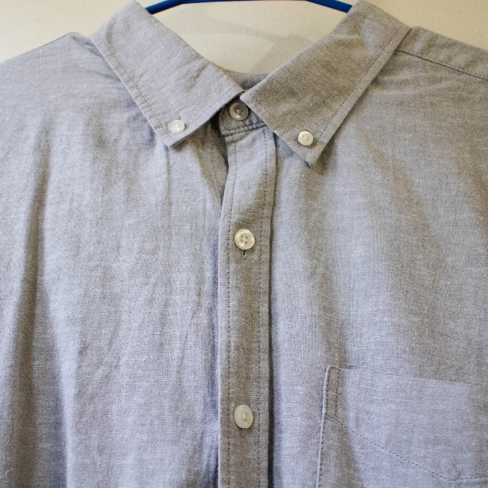 Old Navy Grey Short-Sleeve Shirt for Men